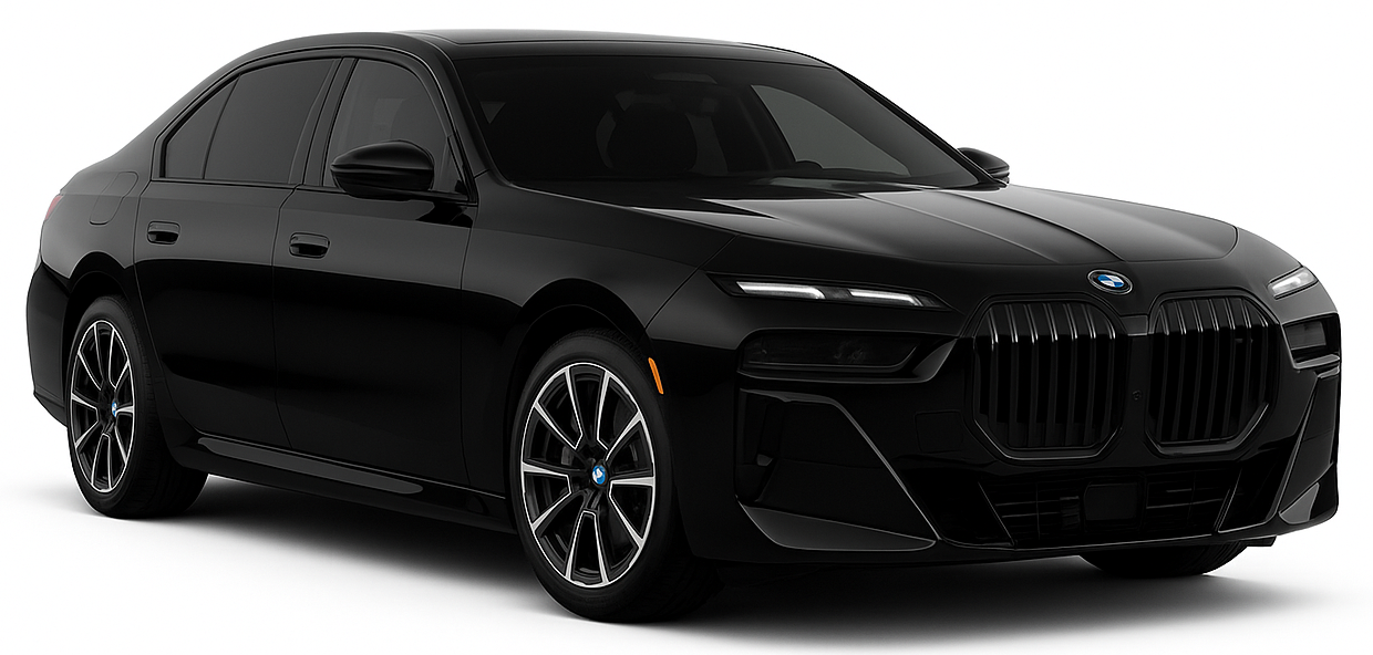 Black BMW 7 Series sedan | iChauffeur